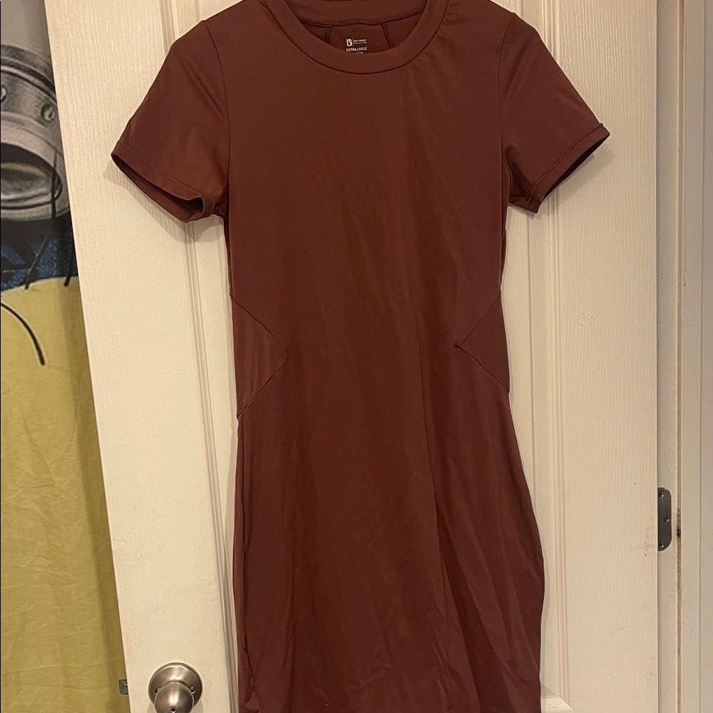 Buffbunny Maroon Short Sleeve Dress